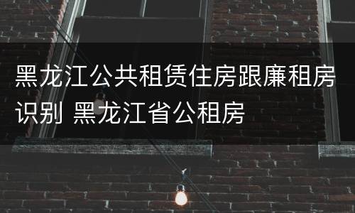 黑龙江公共租赁住房跟廉租房识别 黑龙江省公租房