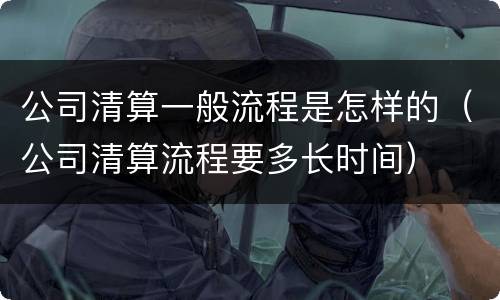 公司清算一般流程是怎样的（公司清算流程要多长时间）