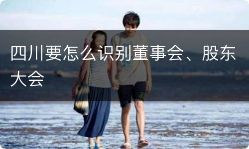 四川要怎么识别董事会、股东大会