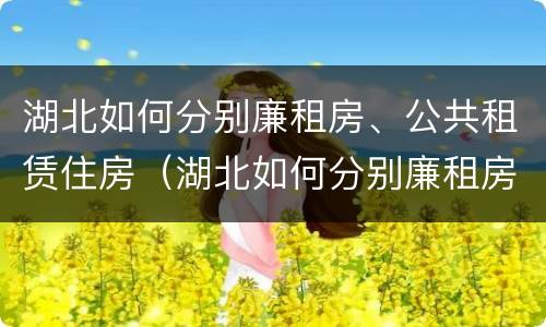 湖北如何分别廉租房、公共租赁住房（湖北如何分别廉租房,公共租赁住房）