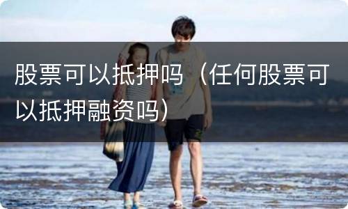 股票可以抵押吗（任何股票可以抵押融资吗）