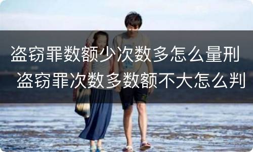 盗窃罪数额少次数多怎么量刑 盗窃罪次数多数额不大怎么判