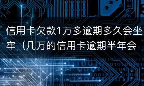 信用卡欠款1万多逾期多久会坐牢（几万的信用卡逾期半年会坐牢吗?）