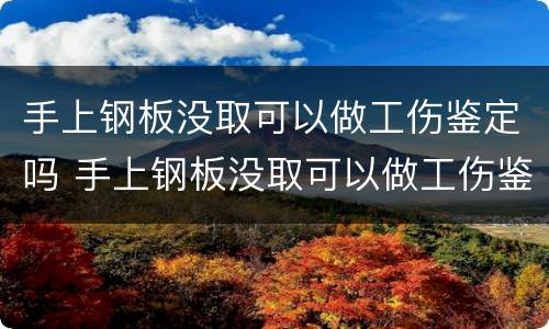 手上钢板没取可以做工伤鉴定吗 手上钢板没取可以做工伤鉴定吗有影响吗