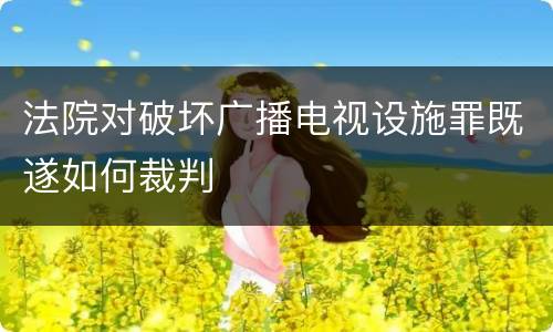 法院对破坏广播电视设施罪既遂如何裁判