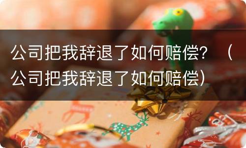 公司把我辞退了如何赔偿？（公司把我辞退了如何赔偿）