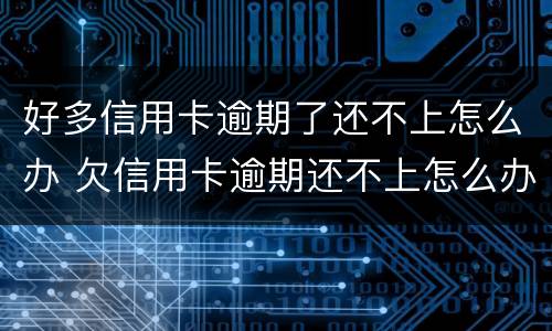 好多信用卡逾期了还不上怎么办 欠信用卡逾期还不上怎么办