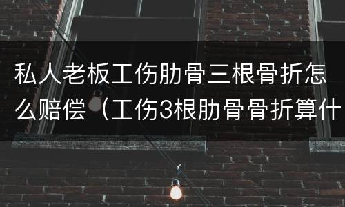私人老板工伤肋骨三根骨折怎么赔偿（工伤3根肋骨骨折算什么伤）