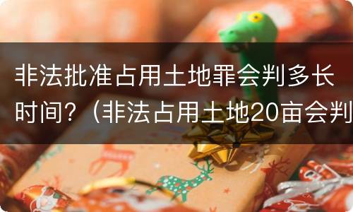 非法批准占用土地罪会判多长时间?（非法占用土地20亩会判多久）