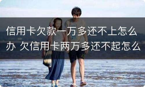 信用卡欠款一万多还不上怎么办 欠信用卡两万多还不起怎么办