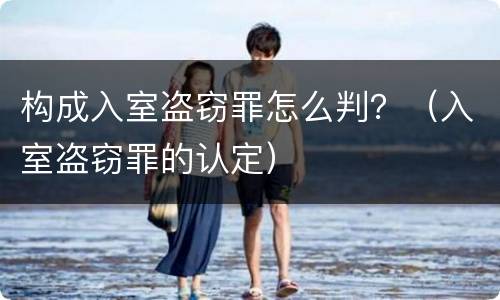 构成入室盗窃罪怎么判？（入室盗窃罪的认定）