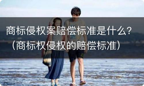 商标侵权案赔偿标准是什么？（商标权侵权的赔偿标准）