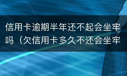 信用卡逾期半年还不起会坐牢吗（欠信用卡多久不还会坐牢）