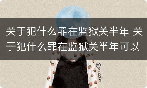 关于犯什么罪在监狱关半年 关于犯什么罪在监狱关半年可以减刑