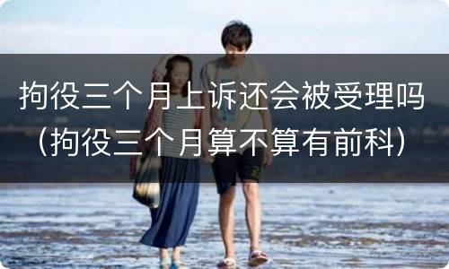 拘役三个月上诉还会被受理吗（拘役三个月算不算有前科）