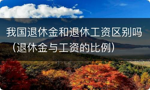 我国退休金和退休工资区别吗（退休金与工资的比例）