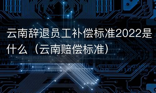 云南辞退员工补偿标准2022是什么（云南赔偿标准）