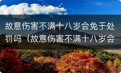 故意伤害不满十八岁会免于处罚吗（故意伤害不满十八岁会免于处罚吗判几年）