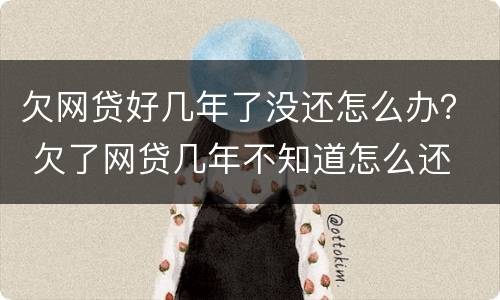 欠网贷好几年了没还怎么办？ 欠了网贷几年不知道怎么还