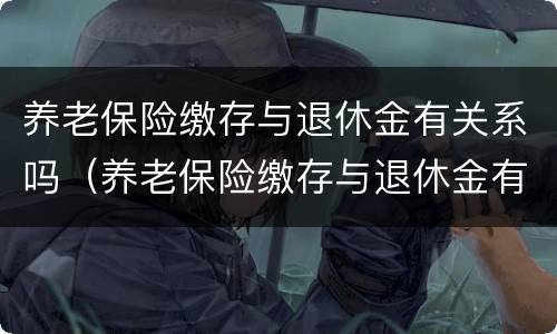 养老保险缴存与退休金有关系吗（养老保险缴存与退休金有关系吗怎么查）