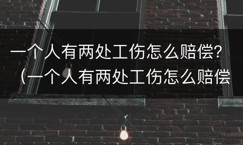 一个人有两处工伤怎么赔偿？（一个人有两处工伤怎么赔偿的）