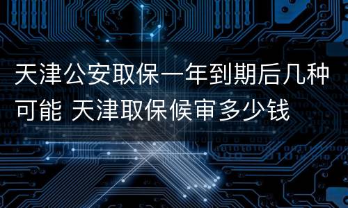 天津公安取保一年到期后几种可能 天津取保候审多少钱