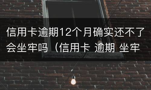 信用卡逾期12个月确实还不了会坐牢吗（信用卡 逾期 坐牢）