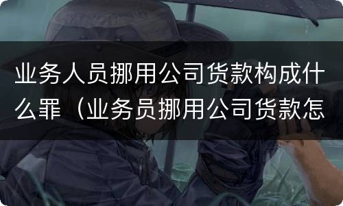 业务人员挪用公司货款构成什么罪（业务员挪用公司货款怎么办）