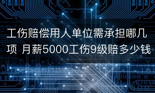 工伤赔偿用人单位需承担哪几项 月薪5000工伤9级赔多少钱