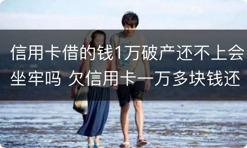 信用卡借的钱1万破产还不上会坐牢吗 欠信用卡一万多块钱还不起会坐牢吗