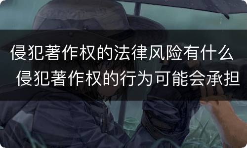 侵犯著作权的法律风险有什么 侵犯著作权的行为可能会承担什么责任
