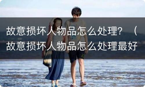 故意损坏人物品怎么处理？（故意损坏人物品怎么处理最好）
