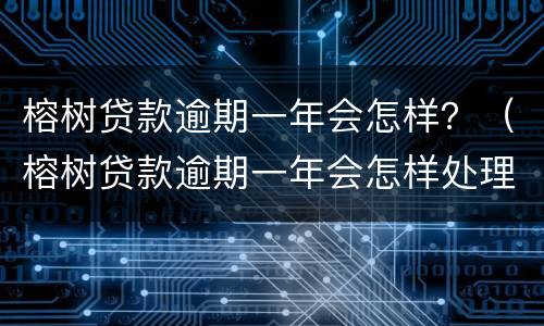 榕树贷款逾期一年会怎样？（榕树贷款逾期一年会怎样处理）