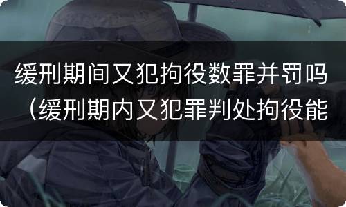 缓刑期间又犯拘役数罪并罚吗（缓刑期内又犯罪判处拘役能否再缓）