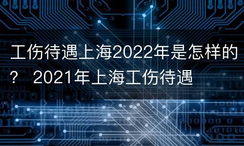 工伤待遇上海2022年是怎样的？ 2021年上海工伤待遇