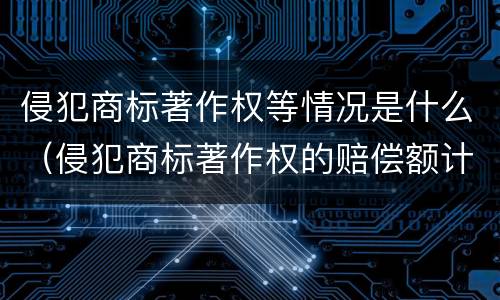 侵犯商标著作权等情况是什么（侵犯商标著作权的赔偿额计算）