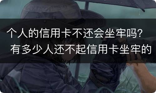 个人的信用卡不还会坐牢吗？ 有多少人还不起信用卡坐牢的