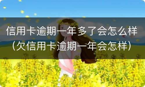 信用卡逾期一年多了会怎么样（欠信用卡逾期一年会怎样）