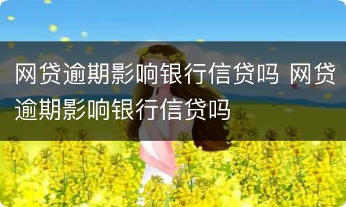 网贷逾期影响银行信贷吗 网贷逾期影响银行信贷吗