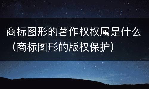 商标图形的著作权权属是什么（商标图形的版权保护）