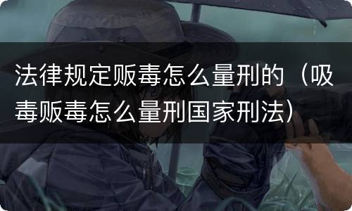 法律规定贩毒怎么量刑的（吸毒贩毒怎么量刑国家刑法）