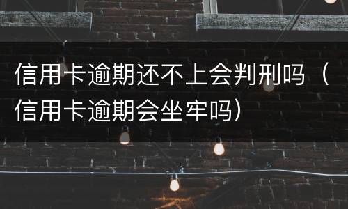 信用卡逾期还不上会判刑吗（信用卡逾期会坐牢吗）