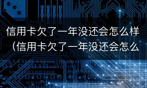 信用卡欠了一年没还会怎么样（信用卡欠了一年没还会怎么样吗）
