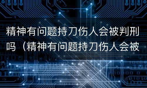 精神有问题持刀伤人会被判刑吗（精神有问题持刀伤人会被判刑吗多少年）