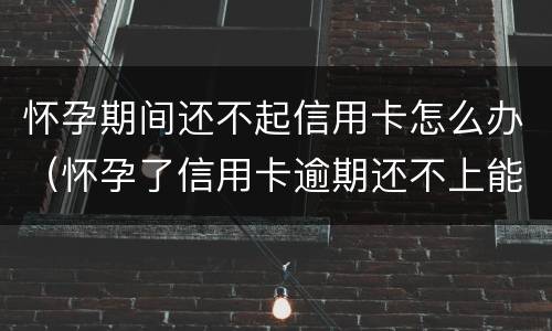 怀孕期间还不起信用卡怎么办（怀孕了信用卡逾期还不上能协商吗）