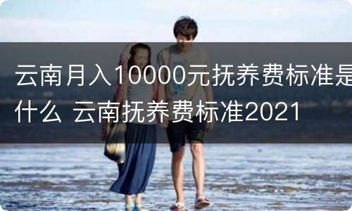 云南月入10000元抚养费标准是什么 云南抚养费标准2021