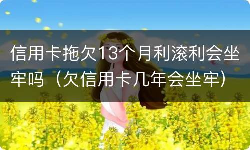 信用卡拖欠13个月利滚利会坐牢吗（欠信用卡几年会坐牢）