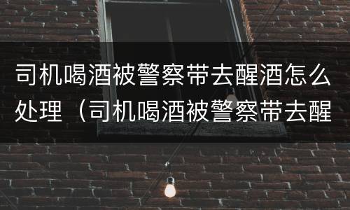 司机喝酒被警察带去醒酒怎么处理（司机喝酒被警察带去醒酒怎么处理的）