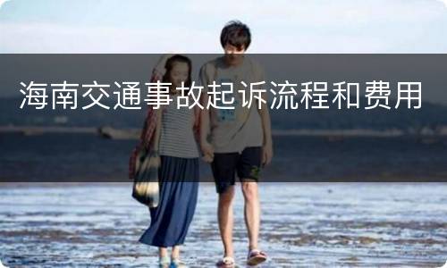 海南交通事故起诉流程和费用