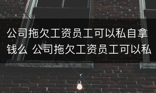 公司拖欠工资员工可以私自拿钱么 公司拖欠工资员工可以私自拿钱么吗